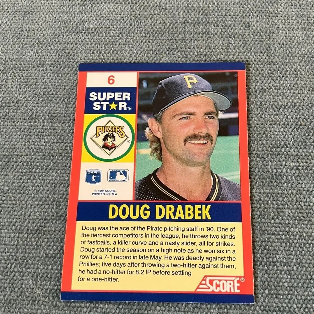 1991 Score Pittsburgh Pirates Baseball Card Trading Card